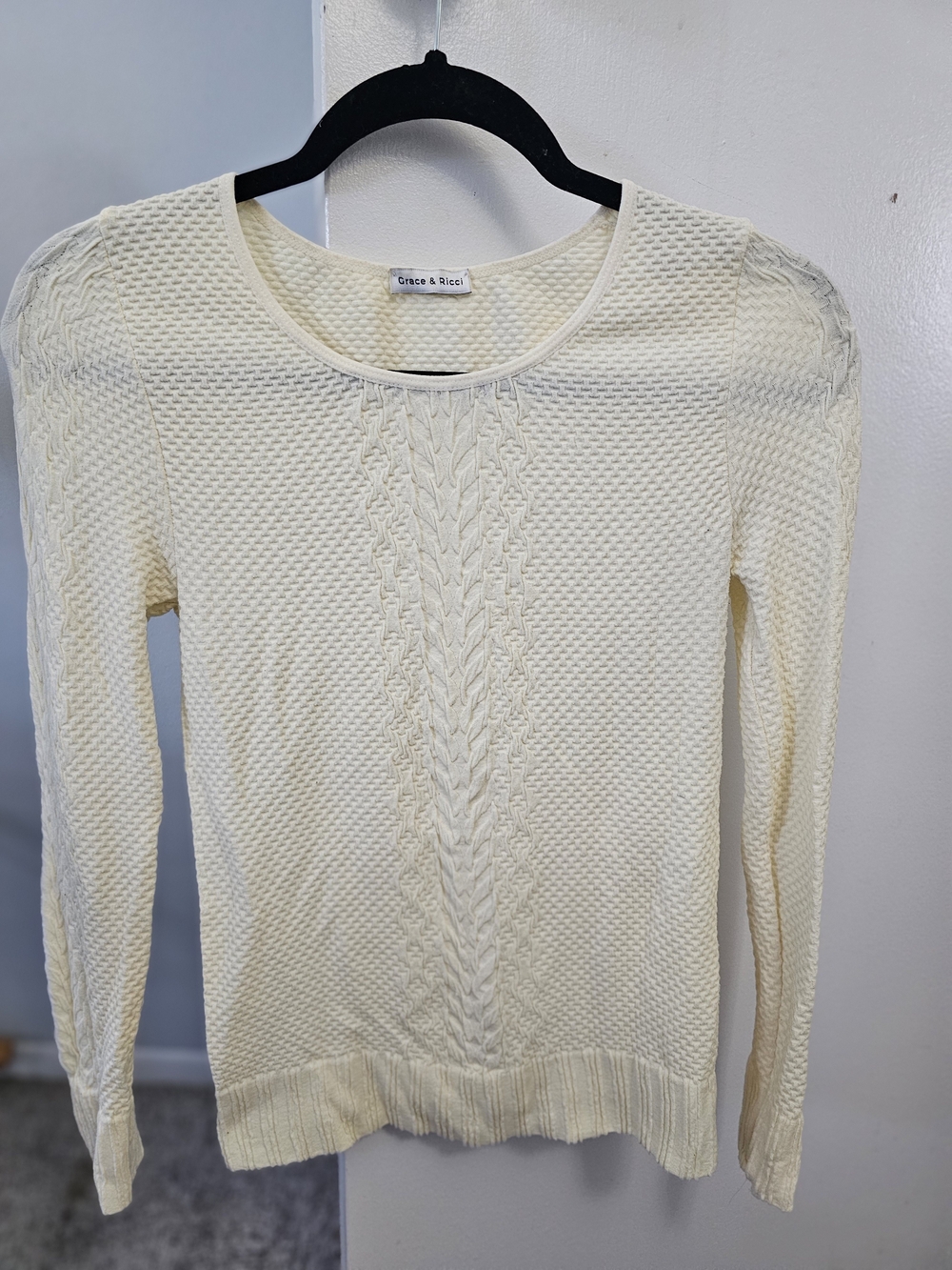 Grace & Ricci Sweet Ivory Crew